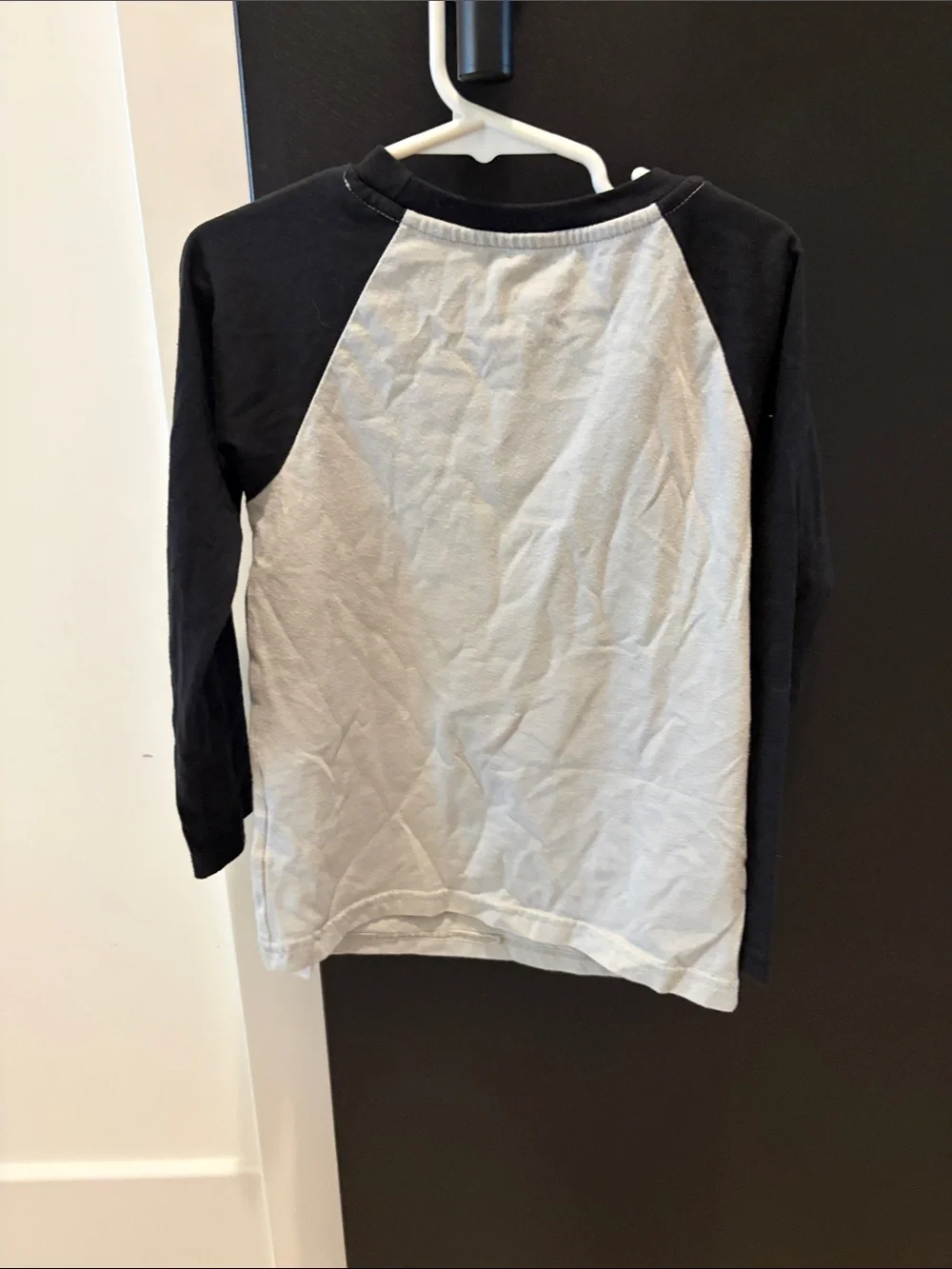 Disney Pumpkin King Long Sleeve Raglan Tee - Black & White